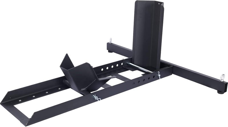 Donext Motorcycle Wheel Chock, 1800lbs Heavy-Duty Steel Stand for 15"-22" Wheels, Black Trailer Motorcycle Stand with Adjustable Holes, High-Grade Steel Trailer Stand - Image 1